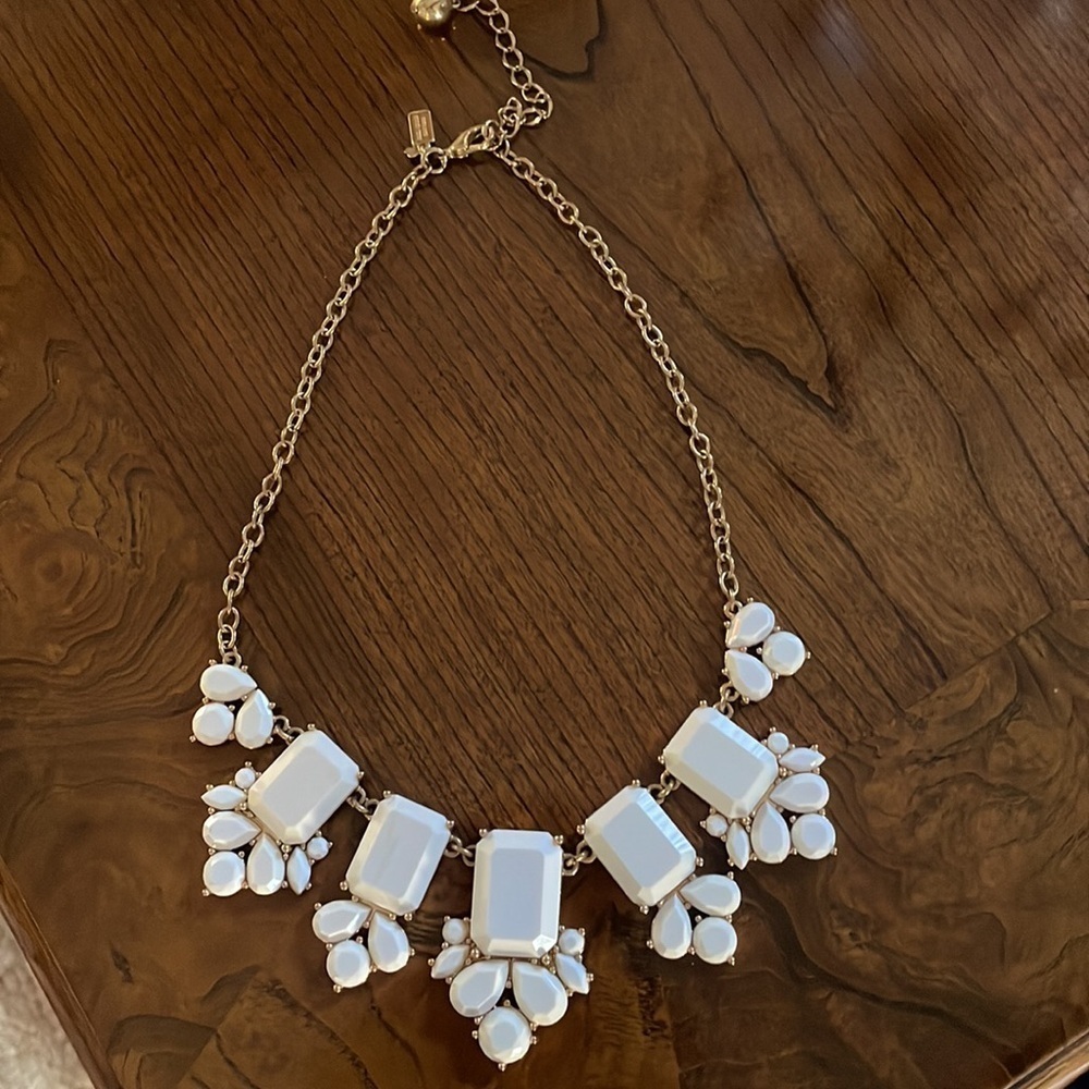 KATE SPADE ivory daylight jewels chocker necklace goldtone, with extension